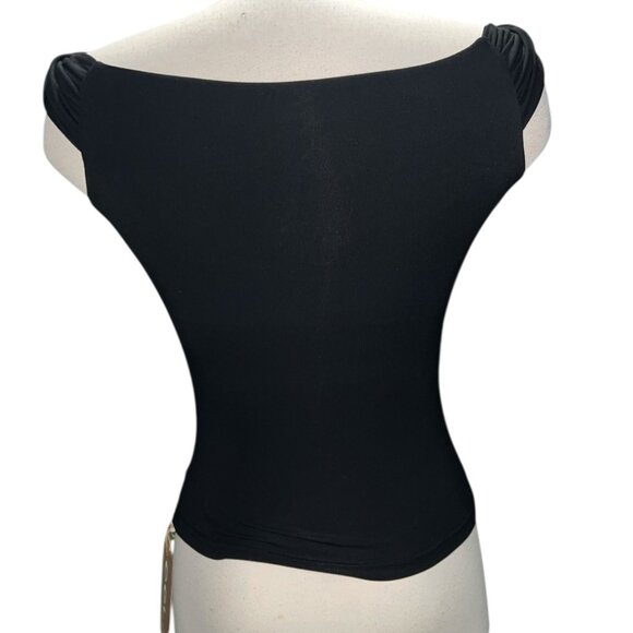 OGL Eco-SkinKiss Multi-wear Versatile Necklines Brami Top Sz Medium Womens Black - Picture 7 of 15